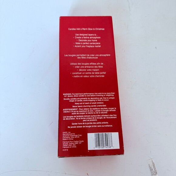 Vintage Christmas Snowman Taper Candles Blue Set of 2 Nostalgic Holiday Decor - Picture 12 of 12